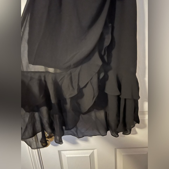 Host pick!!! NWT Allegra K ruffle chiffon tie asymmetrical hem skirt - Picture 5 of 8